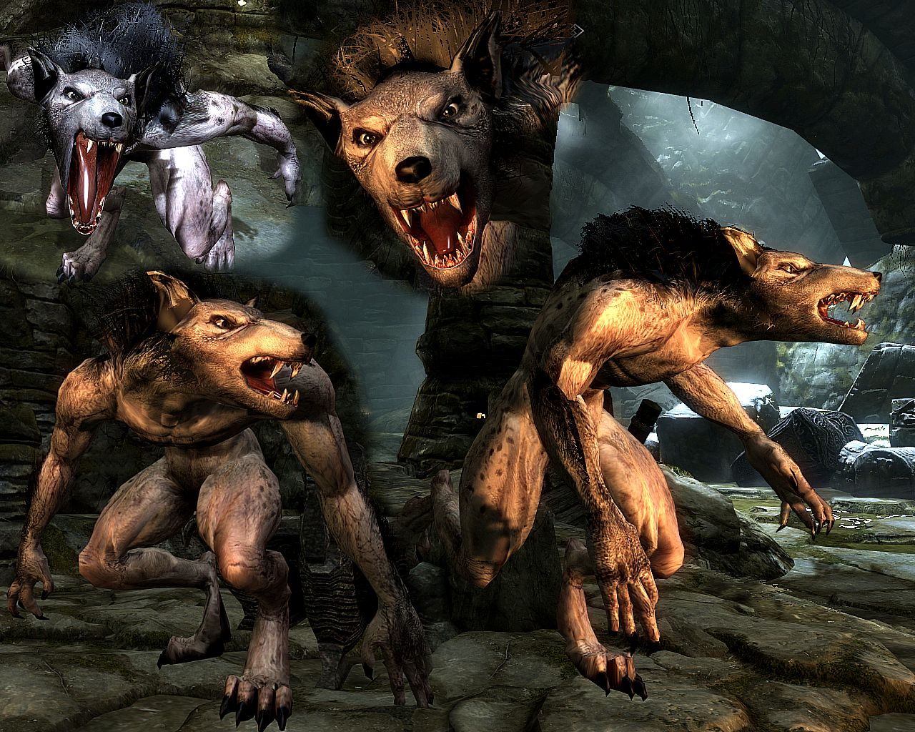 skyrim werewolf skin mods